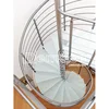 modern design space saving mild steel wood spiral stairs philippines