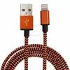 nylon braided pass 2A 1M/2M/3M data charging electric wire micro usb cable for iphone 5/6/7/8 ios 11 for Amazon standard