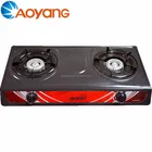 Easy To Clean Non-Stick Sheet Double Burner Portable Picnic Gas Stove Cooking Range