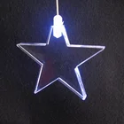 battery operated led lighted acrylic star decoration night light for christmas