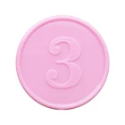 Promotional Plastic Token Coin Embossed Plastic Tokens