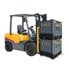 Heavy duty foldable and reusable large plastic pallet bin for sale