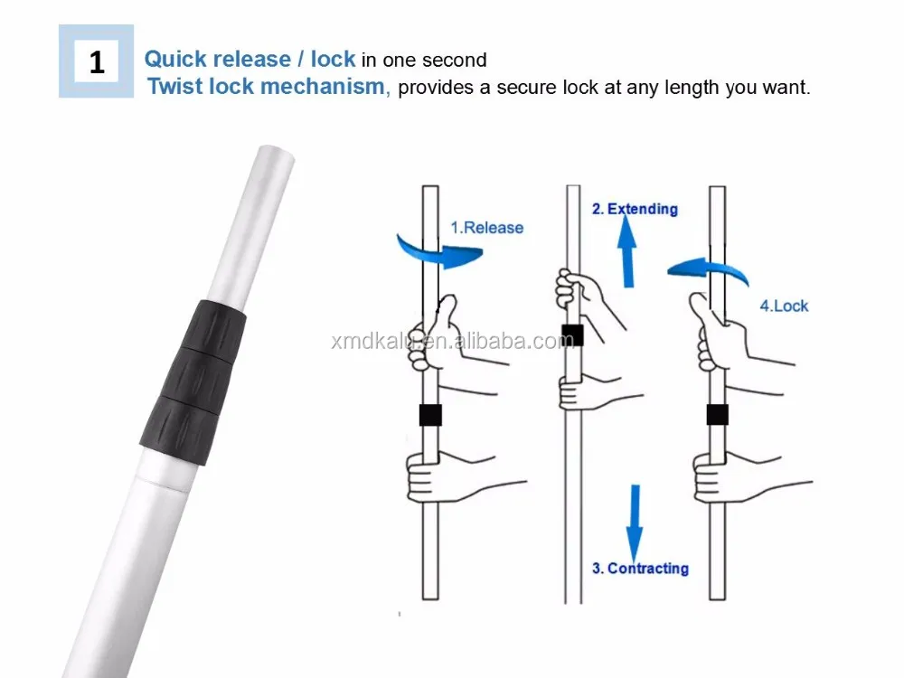 Custom Aluminum Telescopic Pole Buy Telescopic Pole,Aluminum