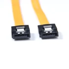 Sata To Data Cable Sata Braided Cable 50cm Flat Premium SATA To SATA Data Cable With Shield Braiding