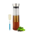 Wholesale Black Airtight Borosilicate Glass Cold Brew Iced Tea Coffee Maker