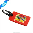 Custom Club logo plastic luggage tags/pvc hang tag