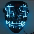 Gift Funny Colorful Halloween Party Mask LED Party Supply Costume Halloween Face Mask