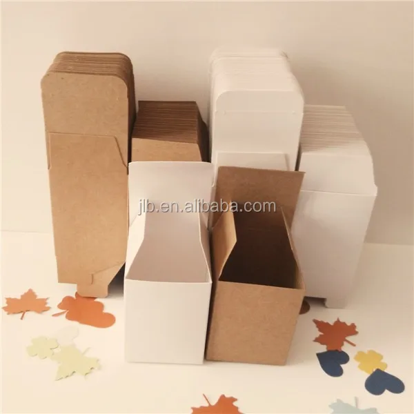 custom natural flat brown kraft paper packaging box for gift