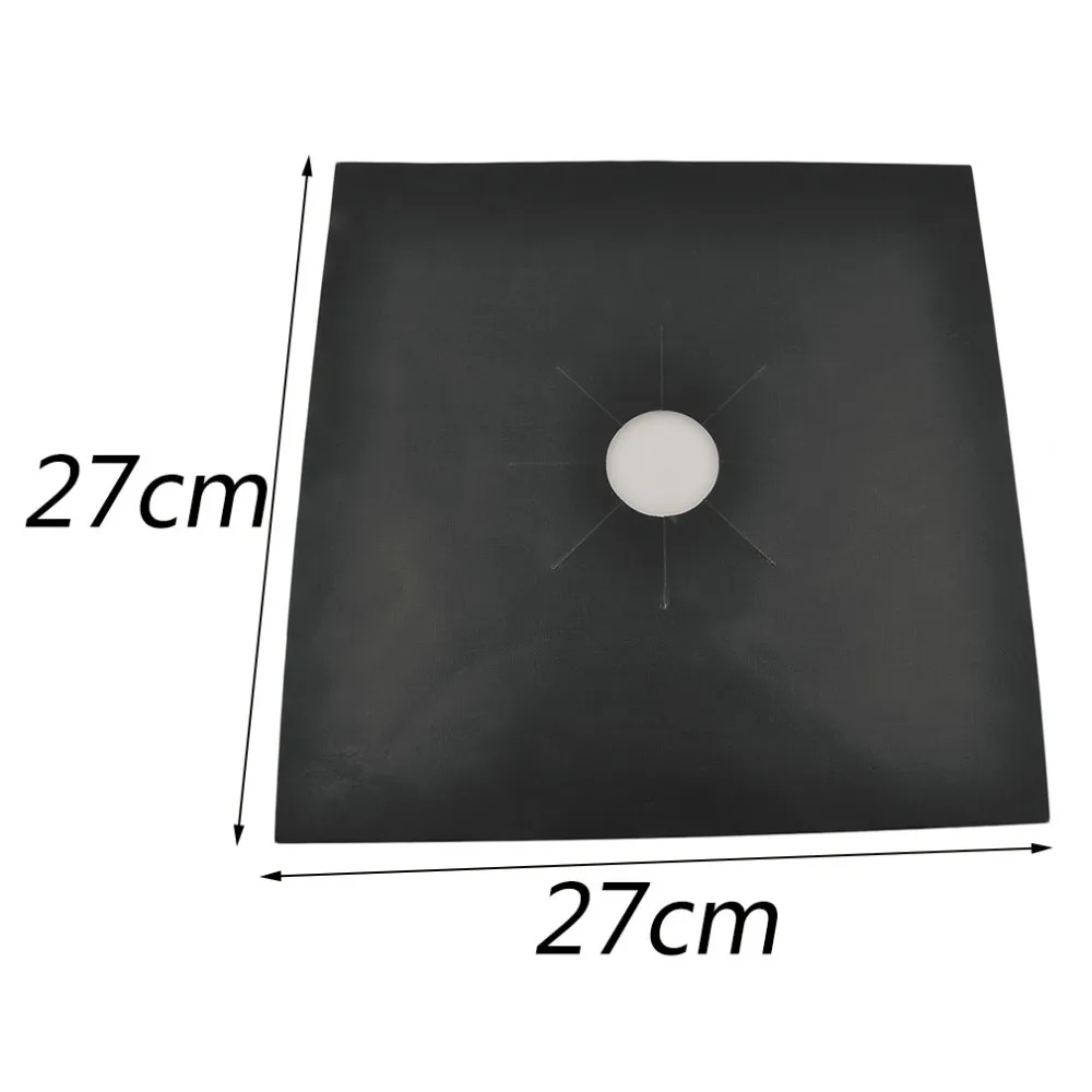 2016 Hot Sale Reusable Aluminum Foil 4pcs/lot Gas Stove Protectors Cover/Liner Reusable Non Stick Silicone Dishwasher Safe