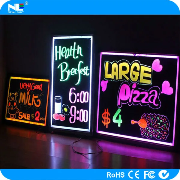 rewriting fluorescent led writing board led