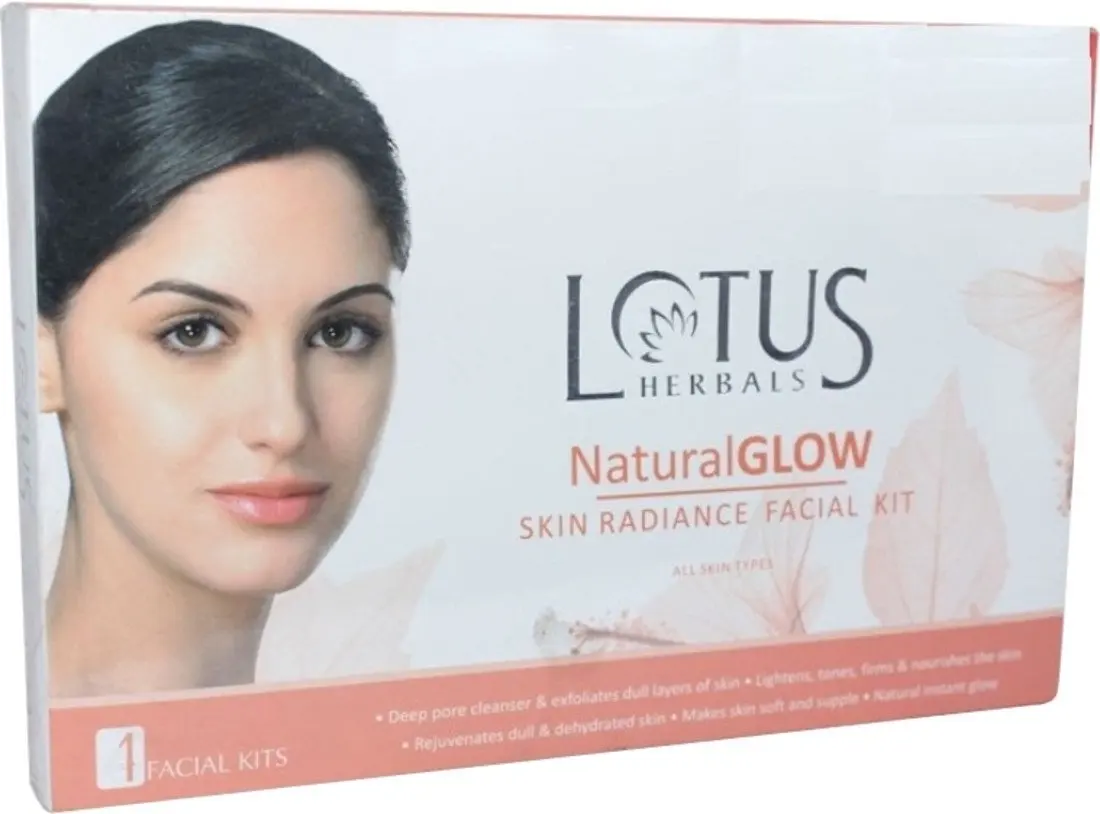 lotus natural glow skin radiance facial kit