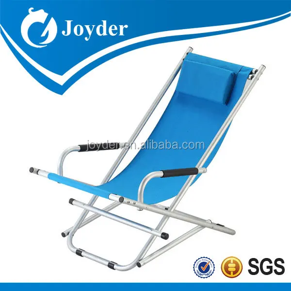 Popular Aluminum Portable Fold Up Beach Rocking Chair Replacement Parts