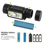 BORUiT B40 High Quality New Multi-function COB Flashlight Head Lamp USB Type-C Port LED Headlamp For Helmet