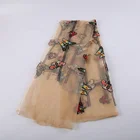 Hot 3d butterfly decorative high end sequin mesh embroidered fabric lace