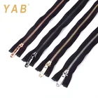 Zippers Zippers Zipper Design YAB Bulk Buying Open-End Long Chain Y Teeth Rose Gold Aluminum Zippers