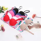 Wholesale custom trendy printing breathable women bra girls underwear bra new design
