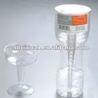 5OZ disposable plastic PS red wine goblet