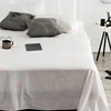manufacturer velvet silk fabric blanket bedding set 100% cotton hotel bed sheet
