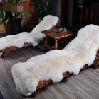 Natural Fur Fluffy Long Wool Carbon Black Genuine Sheepskin Rug 2x3, Single Pelt Luxury Authentic Fur Area Rug