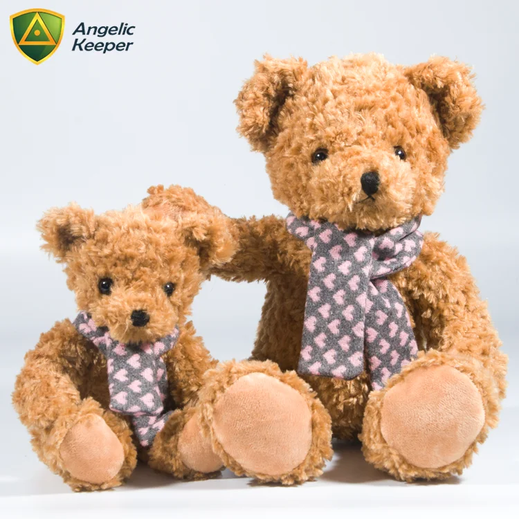 name wholesale soft stuffed bear with tie toy purple plush