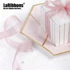 High Quality Custom 25mm 100% Polyester Sheer Organza Ribbon For Cake Decoration