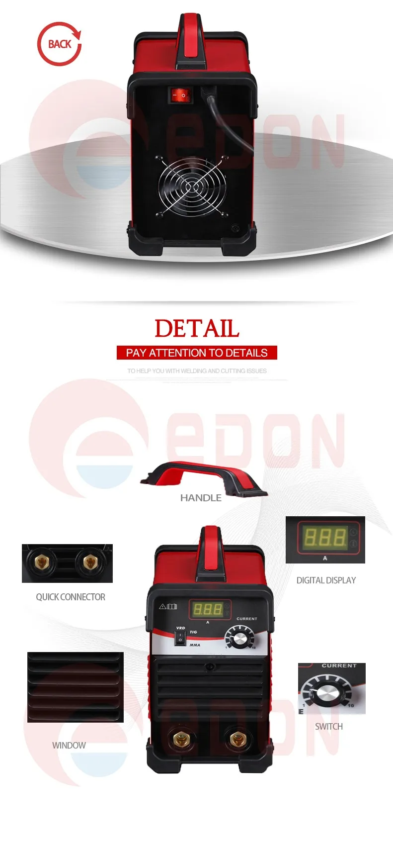 Small Protable MOSFET Inverter DC Arc MMA-200 Welding Machine Price