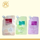 Liquid laundry detergent spout pouch with cap packaging bag