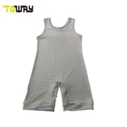 cheap custom white nylon wrestling singlets