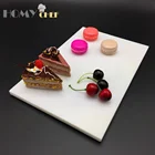 Marble Eco-Friendly Rectangle White Plate