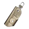 Luxury Car Key Chain Pouch Men Cowhide Key Holder Bag With Key Ring Men's Leather Key Holder Car Key Holder High-end Key Wallets