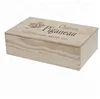 Wholesale Unfinished Handmade Wooden Wine Storage Crate Box