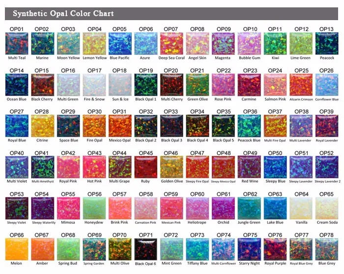 opal color chart