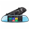 Full HD 1080P 7 inch IPS 3G WIFI GPS navigation Android 5.0 daul camera car rearview mirror vehicle traveling data recorder