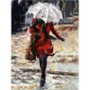 New Picture NiCE Girl DIY Oil Painting By Numbers Wall Decor Raining For Adult And Kids On Canvas For Wholesale With Frame