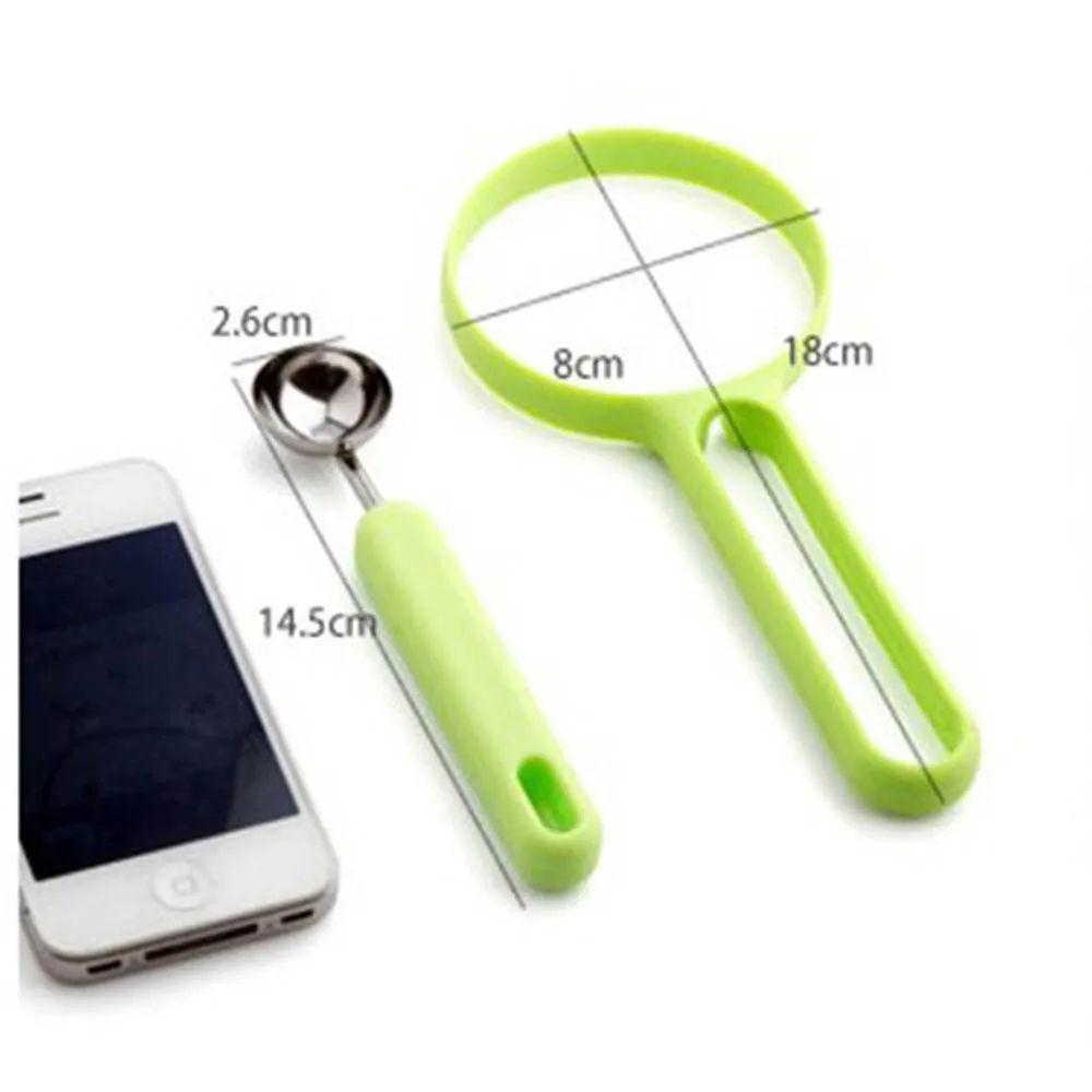 2 In 1 Fruit Set Melon Scoop Baller Peeler+Spoon Random Plastic Fruit & Vegetable Watermelon Tomato Kitchen Cooking Tools KC1014