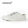 VIKEDUO Hand Made New Collection Online Comfortable Stylish Formal Looks White Flats Women Shoes Casual