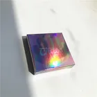 Shiny Color cosmetic Folding Carton Box Foldable Custom Packaging Paper Box Hologram Paper Box With Logo Printing