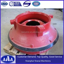 cone crusher spare parts cone crusher bowl liner mantle liner concave liner cone manganese for HP300 HP400 HP500