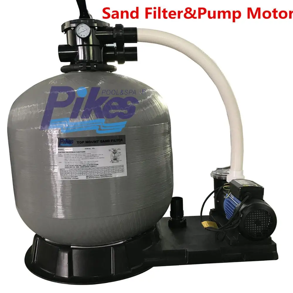 Pikes Portable Combo Above Ground Swimming Pool Fiberglass Frp Sand