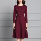 Hot Sale Fashion Design Adult Long Sleeve Women Casual Dress