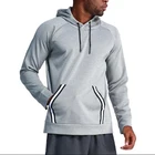 cheap custom oversized 55 cotton 45 polyester fleece jogging mens grey hoodie for winter
