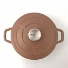 ceramic coating cast iron cookware set non stick enamel casserole hot pot soup stew stock cooking dutch oven