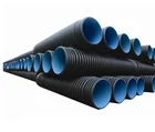 24" HDPE drain pipe HDPE Double wall corrugated pipe for drainage