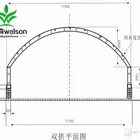 Economic Single Span 200 Micron Film High Poly Tunnel Greenhouse For Vegetable