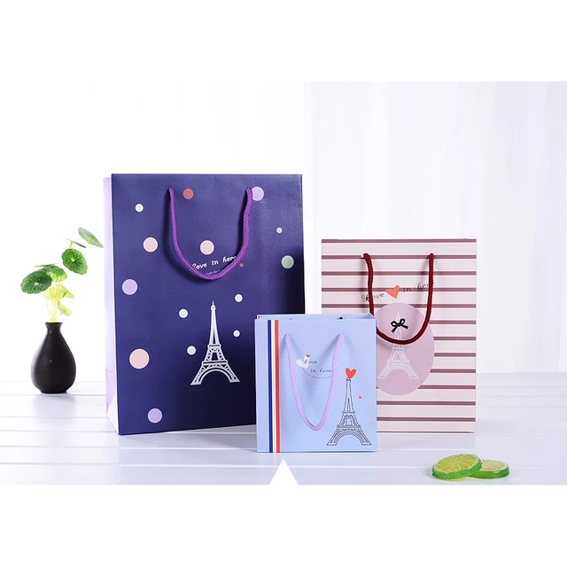 new arrival paris wedding door gift paper bag