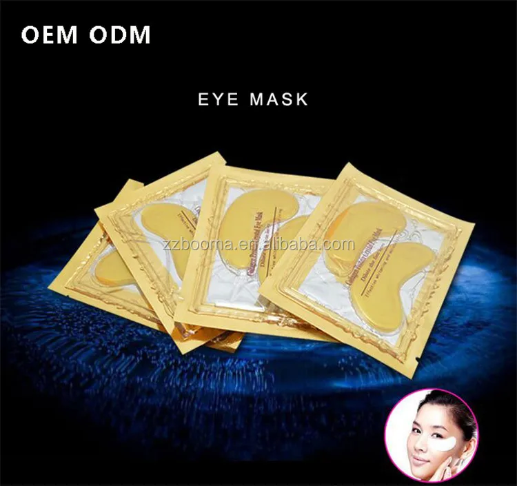 Hot Sale 24K Gold Crystal Collagen Eye Mask Gel Eye Mask