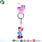 F&J brand wholesale custom key ring made in China high quality soft rubber pvc keychain