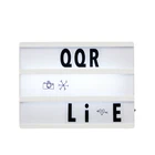 A5 size low price plastic 3d led display battery usb led acrylic panel lighting letter box