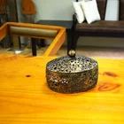 Antique Decorative Box 2019 Wholesale Metal Iron Antique Black Gold Decorative Custom Jewelry Box