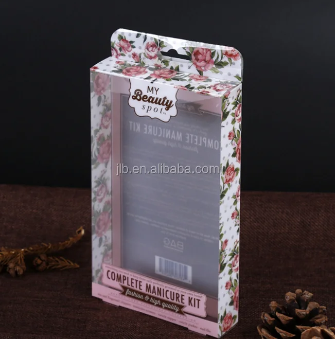 beauty clear printed plastic pet/pvc/pp boxes packaging for